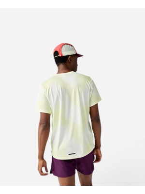 Brooks Dash Short Sleeve Printed Erkek Sarı Kısa Kollu Tshirt 211587765