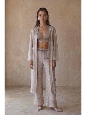 Pierre Cardin Vegan Ipek Saten Dörtlü Gelin Çeyiz Takımı  - LX.26251