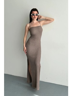 Denivy Lace-Up Back Dress