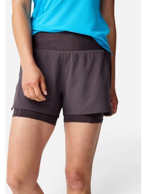 Brooks High Point 3" 2-In-1 Short 2.0 Kadın Gri Şort 221656264