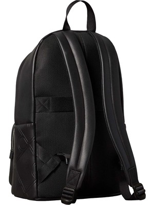 Calvin Klein Erkek Siyah Calvin Klein Emblem Aop Emboss Sl Siyah Sırt Çantası