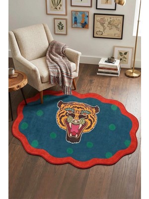 Chilai Home Shaleo Makinede Yıkanabilir Kaymaz Taban Leke Tutmaz Dijital Salon Halısı Mutfak Halısı ve Yolluk