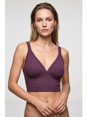 Obje Kadın Bordo Melanj Kaşkorse Bralet