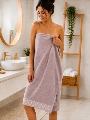 Şahteks Boncuk Desenli Banyo Havlusu
