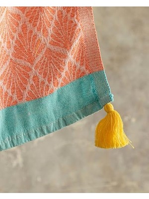 AyrStore Ardenia Pamuklu Püsküllü Peştamal 90X150 cm -Mavi