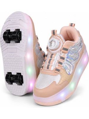 Tuğba Ortopedi 002 Çocuk Işıklı Tekerlekli Sneaker