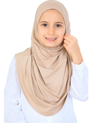 Modish Group Kız Çocuk Hazır Başörtüsü Pratik Penye Şal Tesettür Giyim