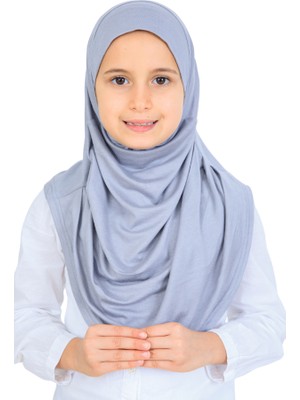 Modish Group Kız Çocuk Hazır Başörtüsü Pratik Penye Şal Tesettür Giyim