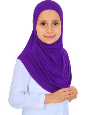 Modish Group Kız Çocuk Hazır Başörtüsü Pratik Penye Şal Tesettür Giyim