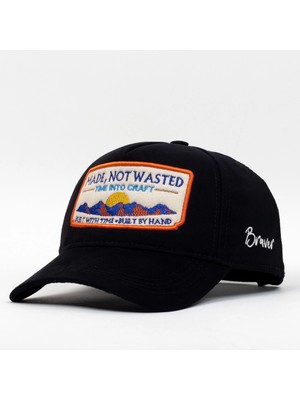Braver Made Not Wasted Nakışlı Gabardin Şapka Blkblu