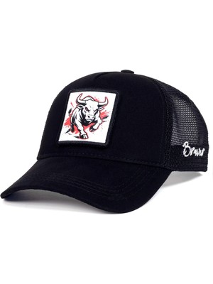 Braver Boğa Logolu Trucker Şapka