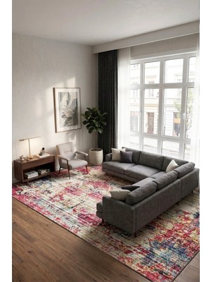 Chilai Home Satz Renkli Dekoratif Halı, Yıkanabilir, Kaymaz Tabanlı Djth Salon Halısı Mutfak Halısı Yolluk