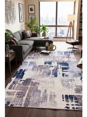Chilai Home Nappe Makinede Yıkanabilir Kaymaz Taban Leke Tutmaz Dijital Salon Halısı Mutfak Halısı ve Yolluk