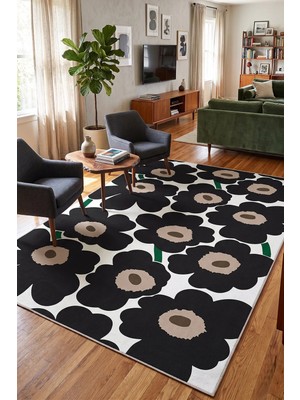 Chilai Home Non Compos Makinede Yıkanabilir Kaymaz Taban Leke Tutmaz Dijital Salon Halısı Mutfak Halısı ve Yolluk