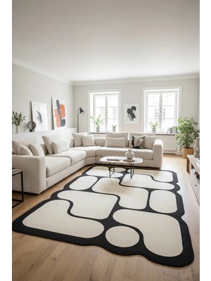 Chilai Home Calico Dekoratif Halı, Yıkanabilir, Kaymaz Tabanlı Djth