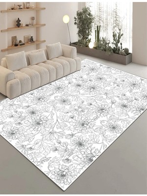 Chilai Home Paschalia Dekoratif Halı, Yıkanabilir, Kaymaz Tabanlı Djth Yolluk
