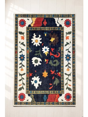 Chilai Home Conn Makinede Yıkanabilir Kaymaz Taban Leke Tutmaz Dijital Salon Halısı Mutfak Halısı ve Yolluk