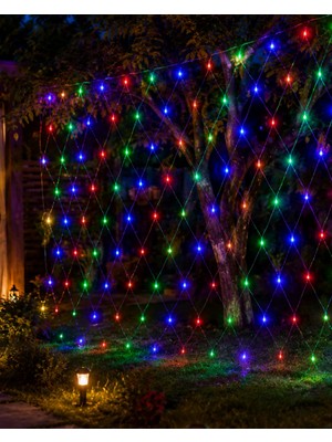 Alkasaz LED File Işık Dekoratif Ağ LED Aydınlatma Iç Mekan Balkon Bahçe Süsü