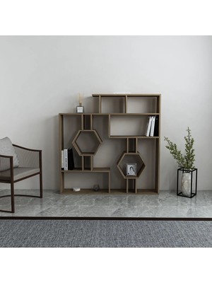 Decorotika Tamara Kitaplık Ceviz