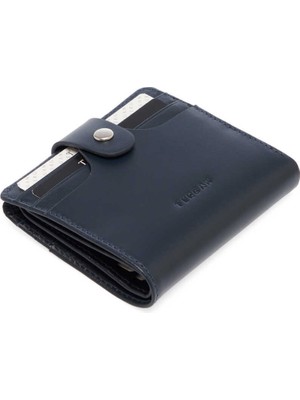 Tergan Lacivert Hakiki Deri Erkek Cüzdan - S1CE00001652-O15