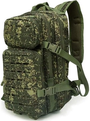 Single Sword 30 Litre Lazer Kesimli Taktik Outdoor Sırt Çantası - Standart Kullanım - Renk: WOODLAND