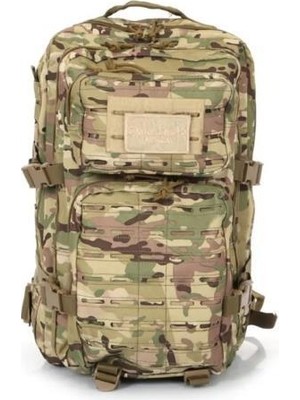 Puma Black-Multicolor Renk Single Sword 50L Su Geçirmez Outdoor Taktik Dağcı Kamp Seyahat ve Outdoor Sırt Çantası - Standart