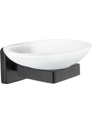 Tema Kare Sabunluk Mat Sıyah 71703-2m