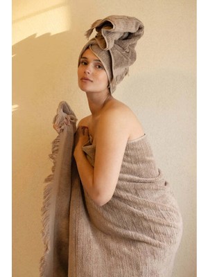 İrya Fiona %100 Pamuk Havlu 70X140 cm Earth Brown