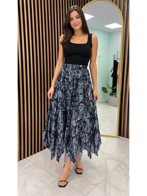 Esra Butik Şifon Baklava Dilim Kesim Etek – Zarafetin Akışkan Hali