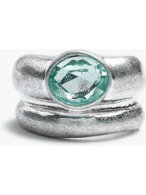 Parfois Kristal Detaylı Çift Efektli Yüzük