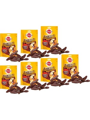 Pedigree Ranchos Kuzu Etli Köpek Ödül Maması 70 gr (7 Adet) Sağlıklı ve Lezzetli Ödül