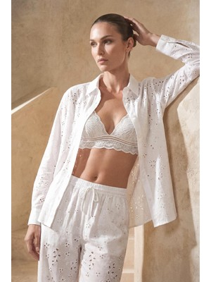 Pierre Cardin Braletli Vegan Ipek Kadın Pijama Takımı - LX.26233