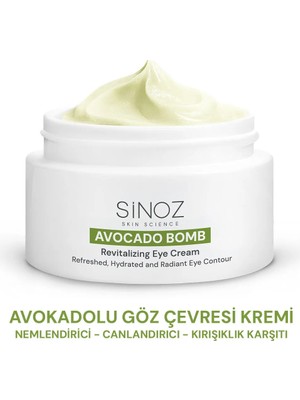Sinoz Avokado Bomb - Nemlendirici Canlandırıcı Göz Çevresi Bakım Kremi 15 ml