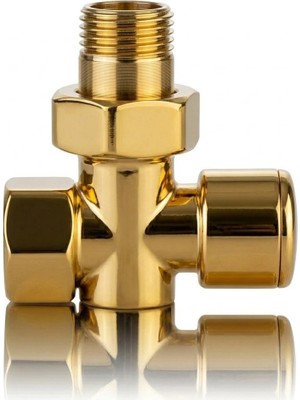 STANDART Gold Havlupan Vanası - Altın Renk Radyatör Vanası, Paslanmaz