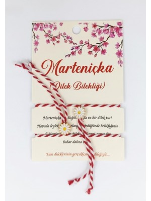 Aslanoğlu Store Marteniçka Bileklik 2'li Papatya Model