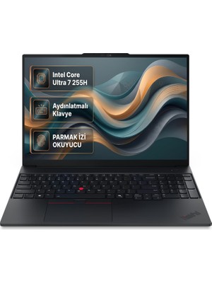 Lenovo Thinkpad E16 Gen 3 Intel Core Ultra 7 255H 32GB 1tb SSD 16" Wuxga Windows 11 Pro Laptop, Notebook 21SSS29BTX 018