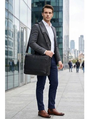 Pierre Cardin 01Pc00109 Vegan Evrak Çatası Notebook Çantası Suya Dayanıklı