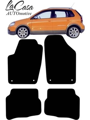 Gian Fabio Falleri Lacasa Vw Polo Cross POLO2002-2009 Uyumlu Lacasa Velur Halı Paspas