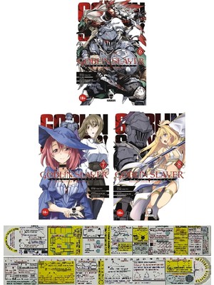 Kurukafa Yayınları Goblin Slayer 6-7-8. Ciltler Manga Seti (Manga Ayracı ve Özel Cetvel Hediyeli)