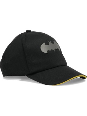 Batman Şapka Erkek Çocuk Siyah Bronx Cap B-