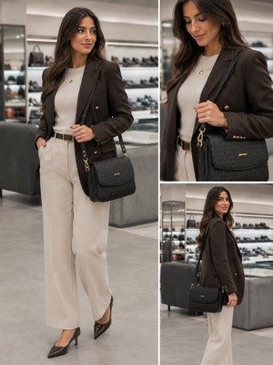 Just Polo Orijinal Şık Geniş Kol ve Çapraz Çanta