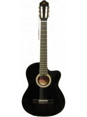 Barcelona LC 3900 CBK Cutaway Siyah Klasik Gitar 4/4 Tam Boy Akustik Performans İçin Uygun