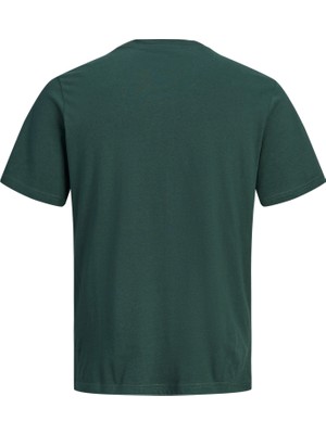 Jack & Jones Erkek Gögüs Baskili Bisiklet Yaka Tisört - Aero