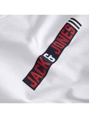 Jack & Jones Erkek Bisiklet Yaka Tişört - Munk %100 Pamuk Kısa Kol Basic Stil