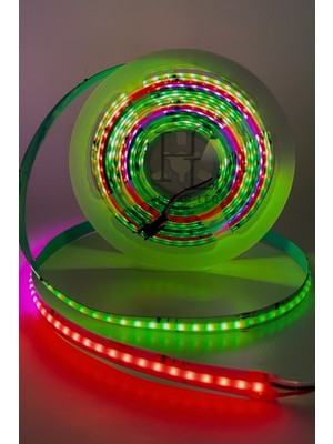 Hazar Led 12 Volt WS2811 Rgb Pixel Cob Şerit LED 10MM 432 Ledli IP20 5 Metre