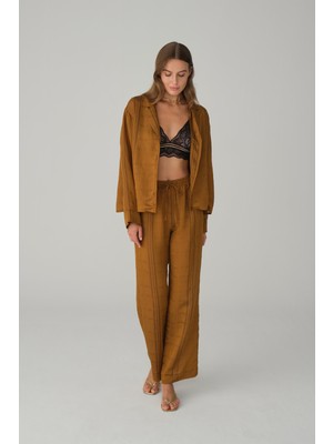 Pierre Cardin Braletli Vegan Ipek Pijama Takımı - LX.26132