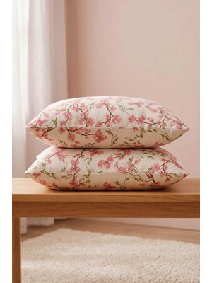 Sakura Pamuklu 2\'li Yastık Kılıfı 50X70 cm