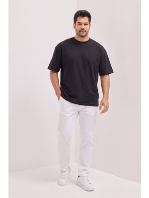 Altınyıldız Classics Pamuklu Nefes Alan Terletmez Oversize Fit Rahat Kesim Bisiklet Yaka Tişört