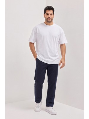 Altınyıldız Classics Pamuklu Nefes Alan Terletmez Oversize Fit Rahat Kesim Bisiklet Yaka Tişört