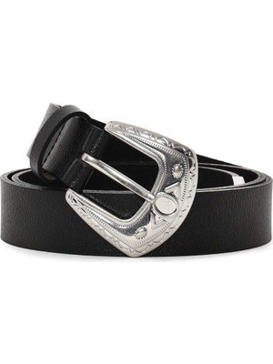 Derimod Unisex Siyah Deri Kemer 000A2D13081FT